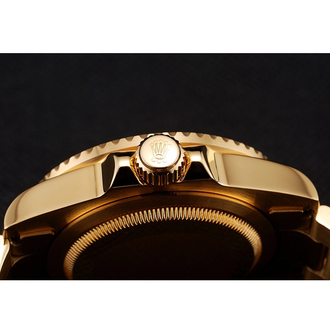 MiroTime 0714 Swiss Rolex GMT Master II Gold Dial Black Bezel Gold Case And Bracelet 1453749